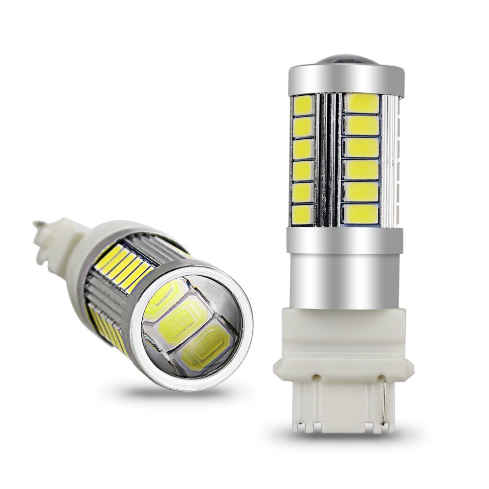 2x Gul 3156 P27W T25 33st smd 5730