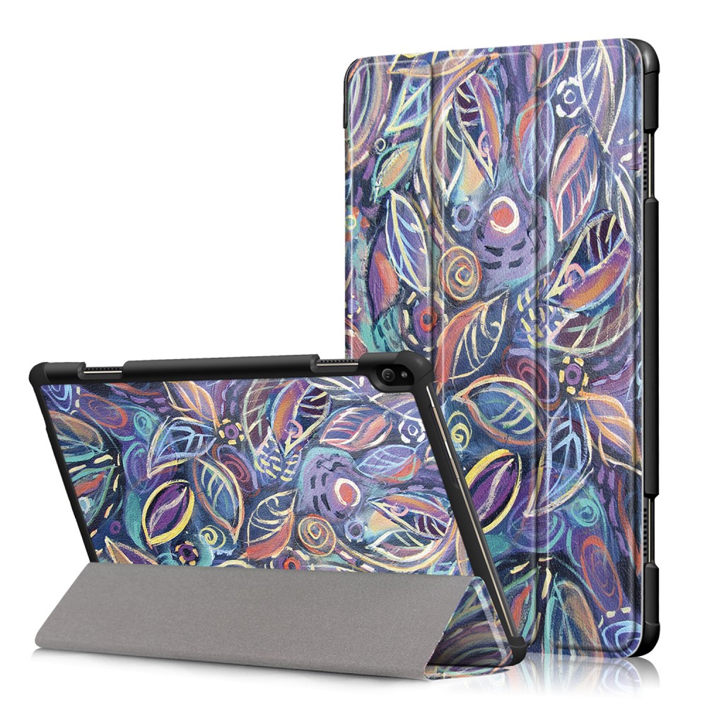 Tri - fold Fodral till Lenovo Tab P10 - Colorful Leaves