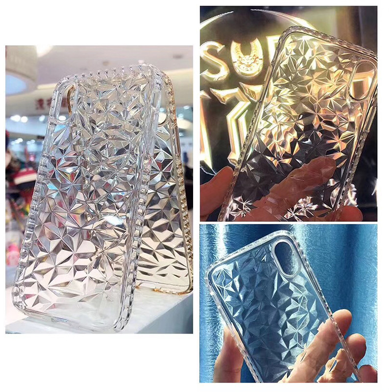 Extra tåligt 3D Diamant TPU iPhone XS Max