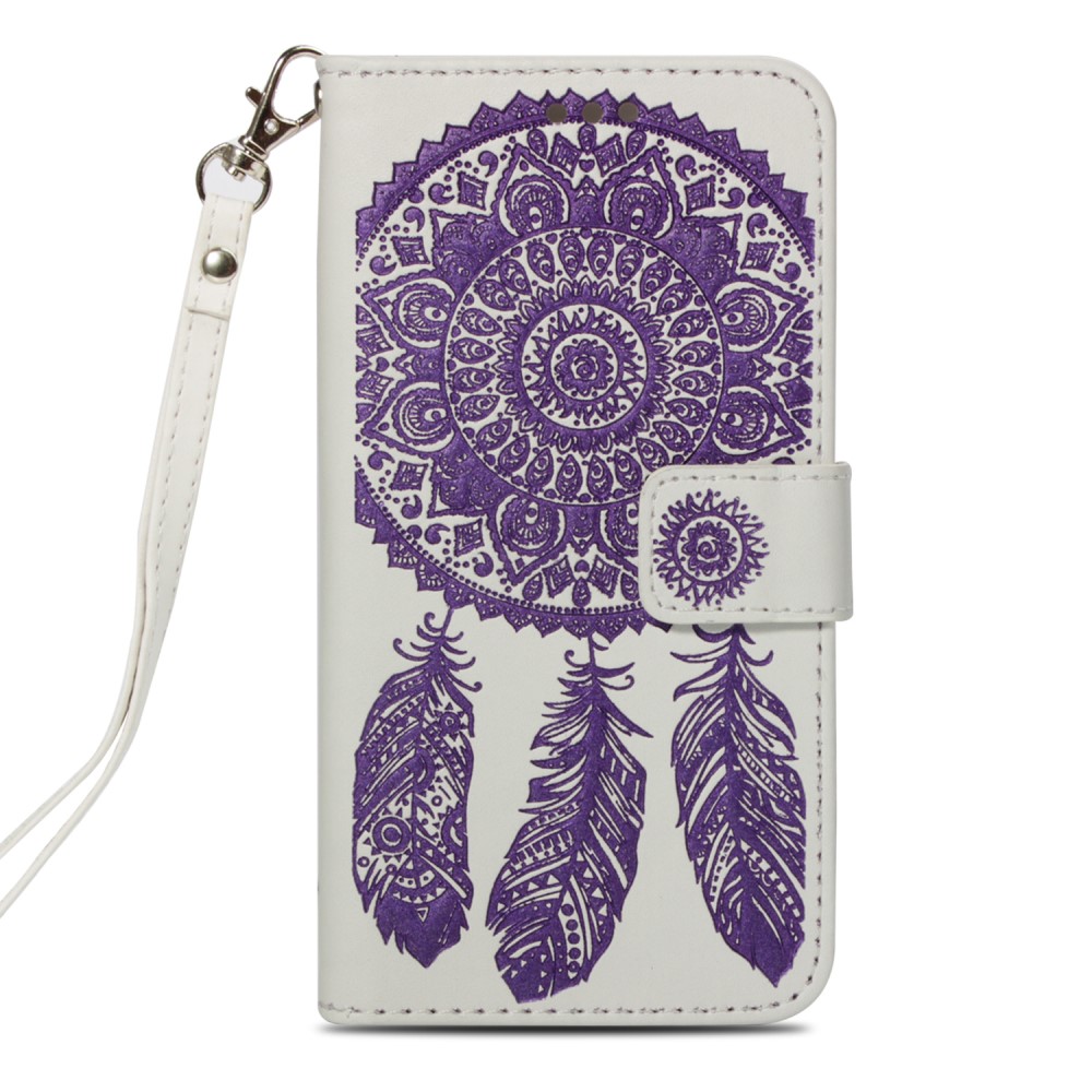 Violetti Imprint Dream Catcher -Lompakkokotelo Iphone Xs Maxille