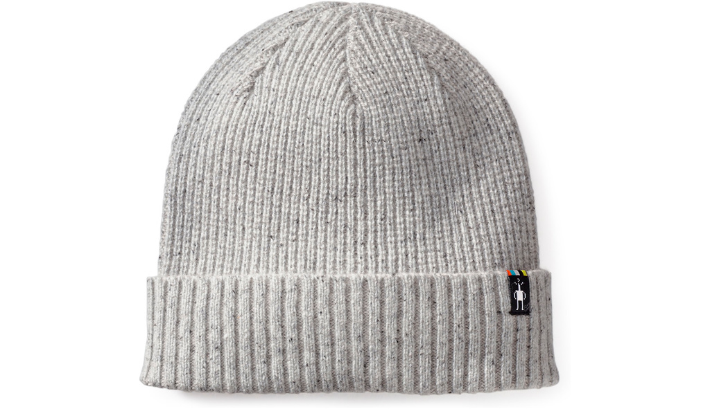 stickad mössa merinoull, SMARTWOOL LARIMER CUFF HAT White Donegal