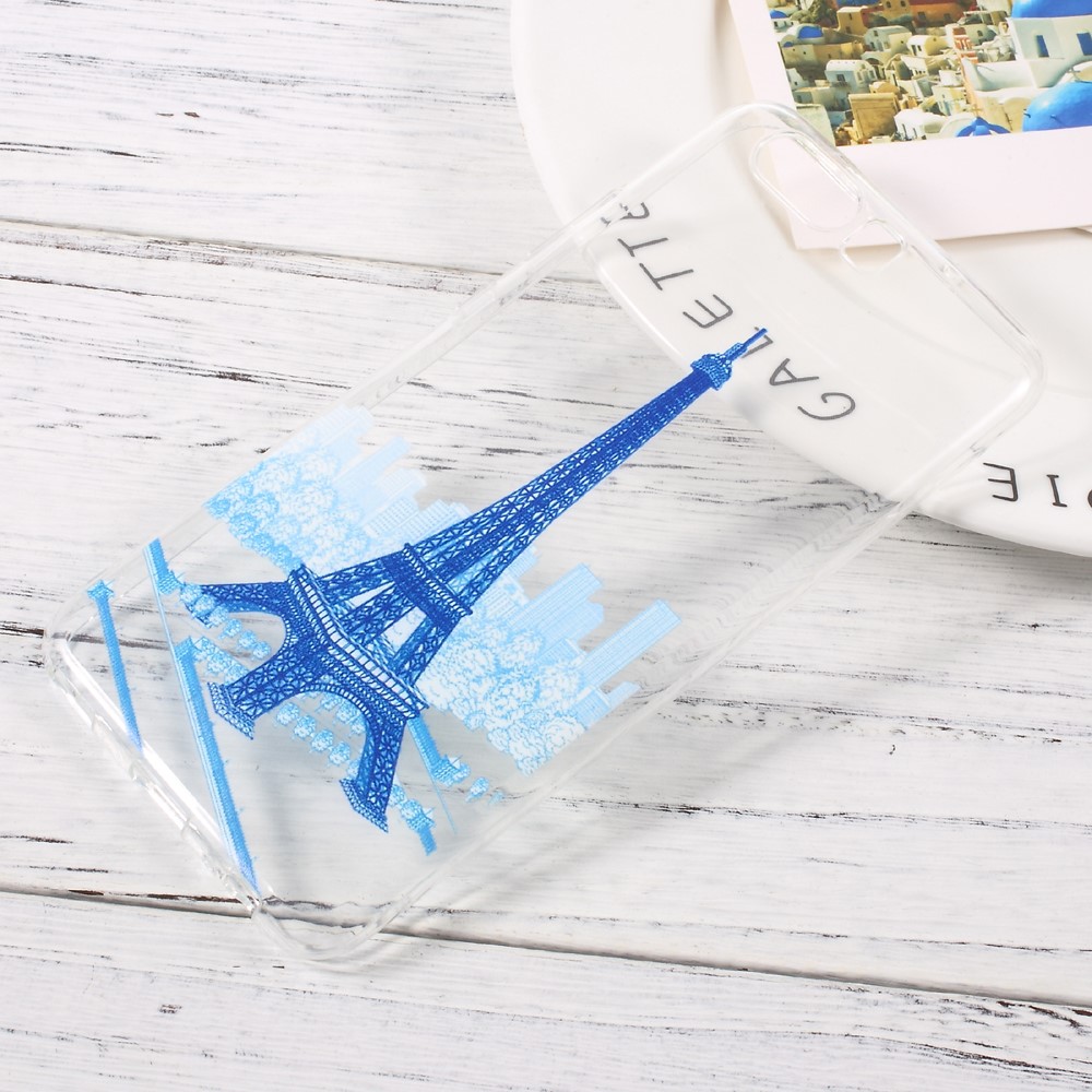 P10 Soft Gel TPU skal - Blue Eiffel Tower