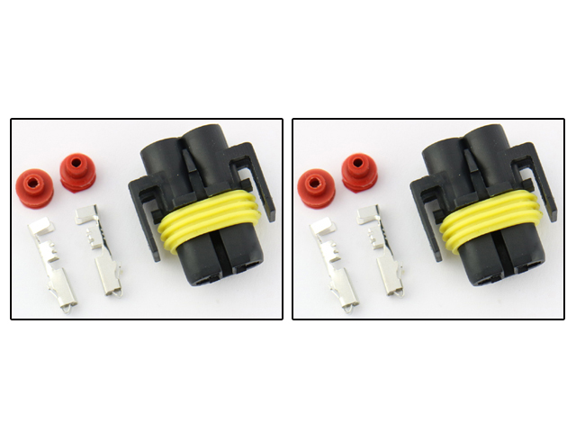 Xenon - Led - Halogen H8 H11 (H9) kontakter hanar  2-pack
