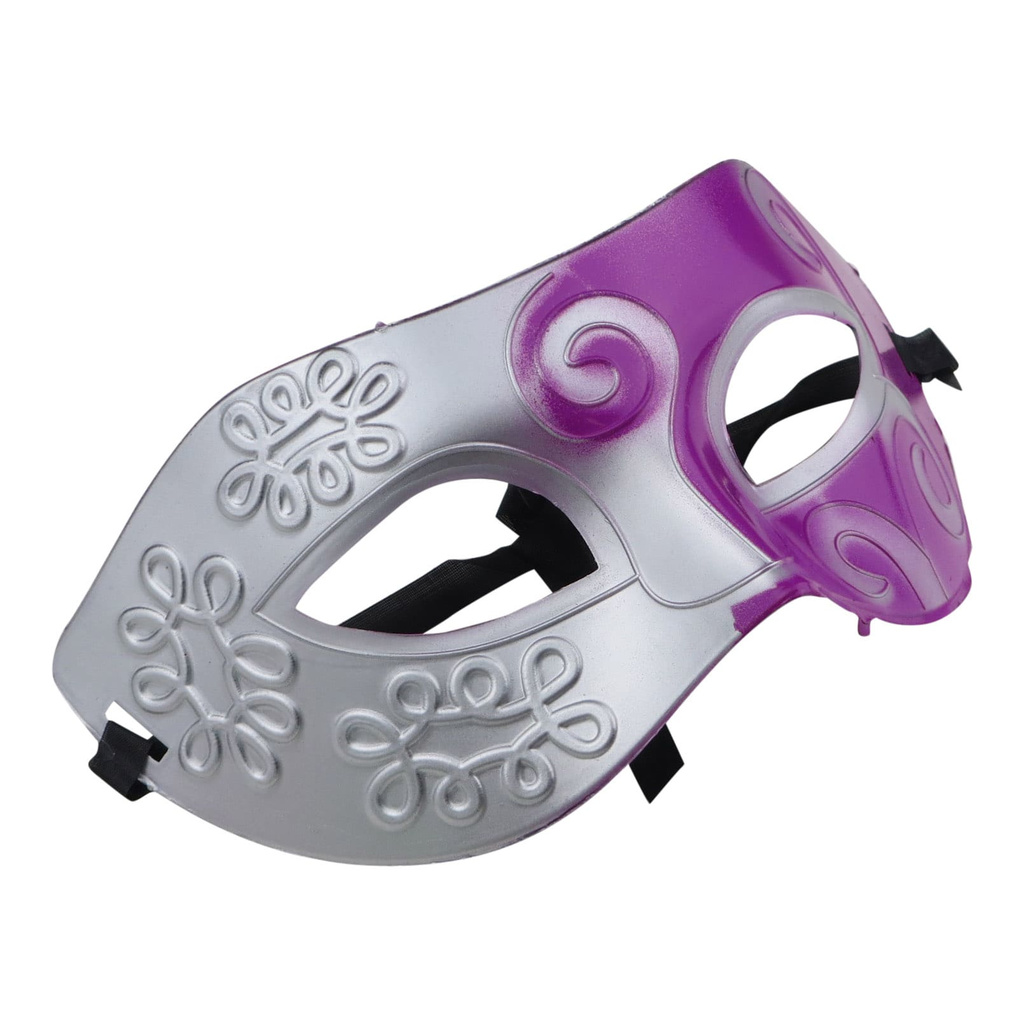 Venetiansk Mask - Silver/Magenta