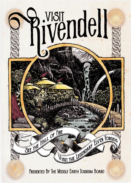 A3 Print - Lord of the rings - Visit Rivendell