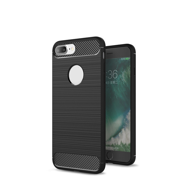 SKALO iPhone 7/8 Plus Armor Carbon Stöttåligt TPU-skal