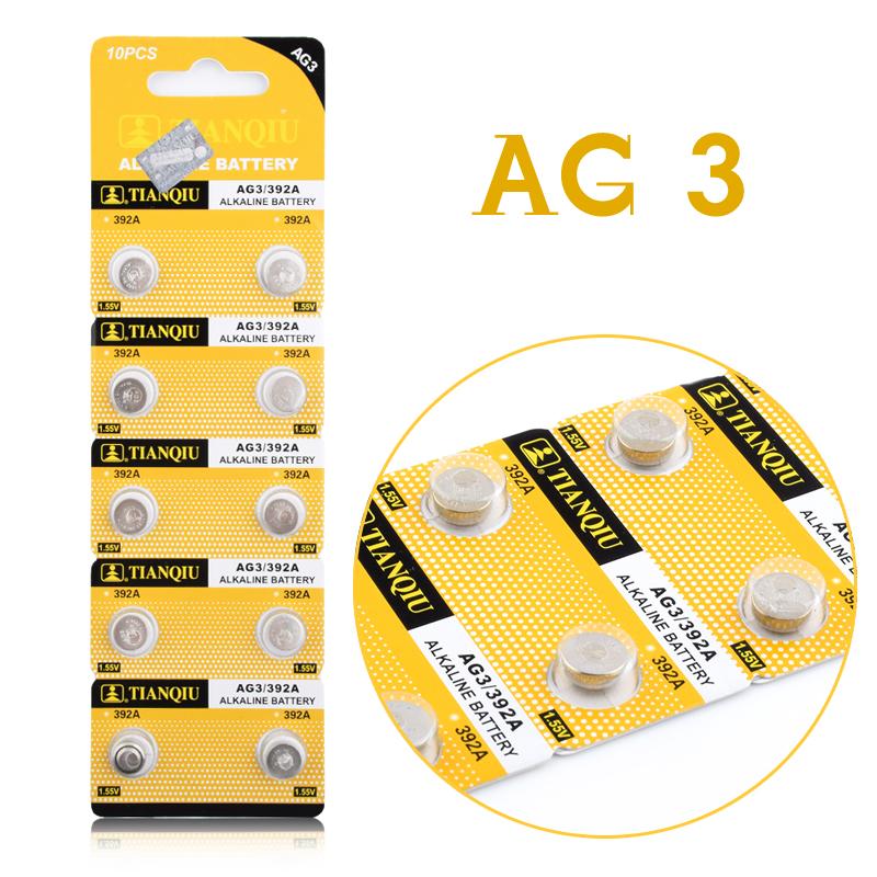 Alkalisk Knappcellbatteri SR41 / V392 / AG 3 Storpack