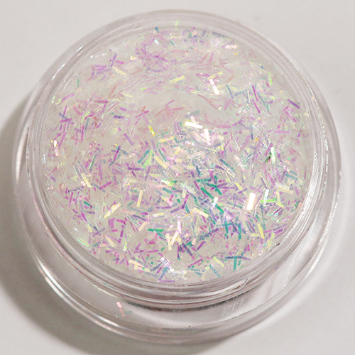 Nagelglitter - Stripes - Vit rainbow - 8ml - Glitter