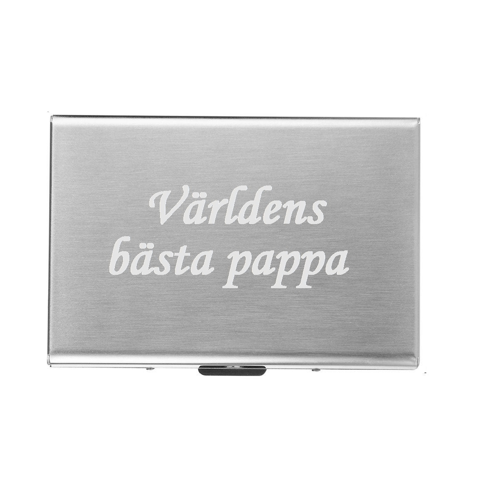 Farsdag - Verdens beste pappa - kortholder m gravering - farsdag