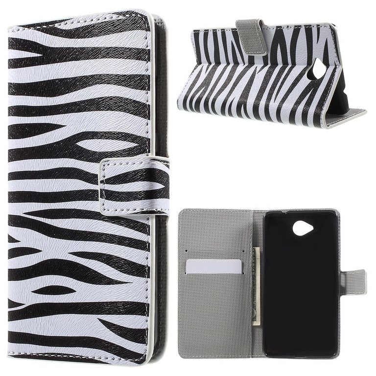 Lumia 650 Plånboksfodral - Zebra