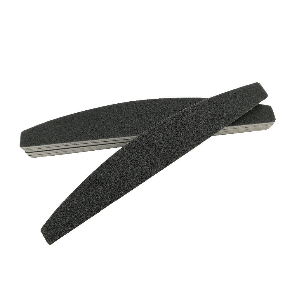 3-pack Half moon svart - 100/180 - Nagelfil
