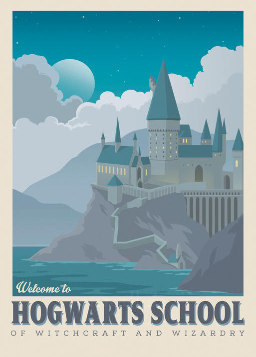A3 Print - Harry Potter - Welcome to Hogwarts School