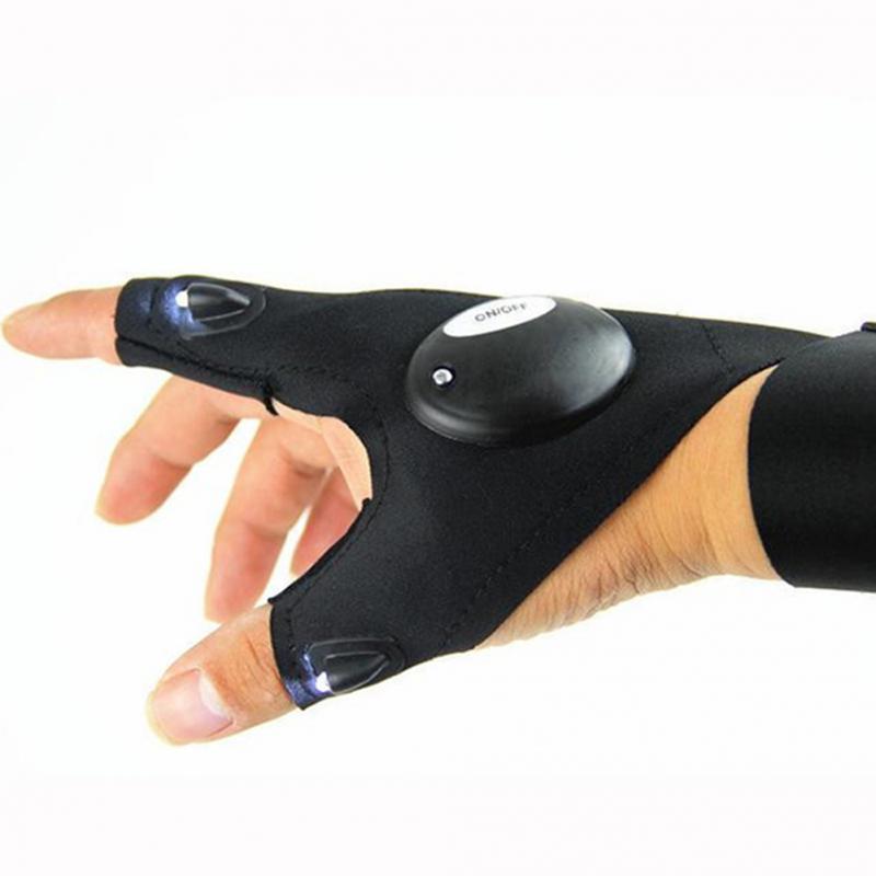 Handske med ficklampa (Höger hand)