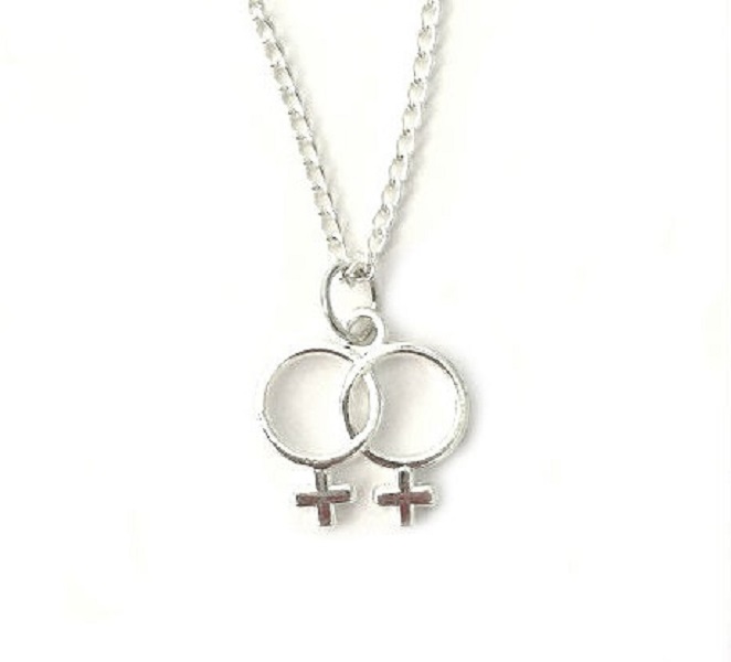 Halsband - Regnbågssmycke - Kvinnosymbol - Female - Pride