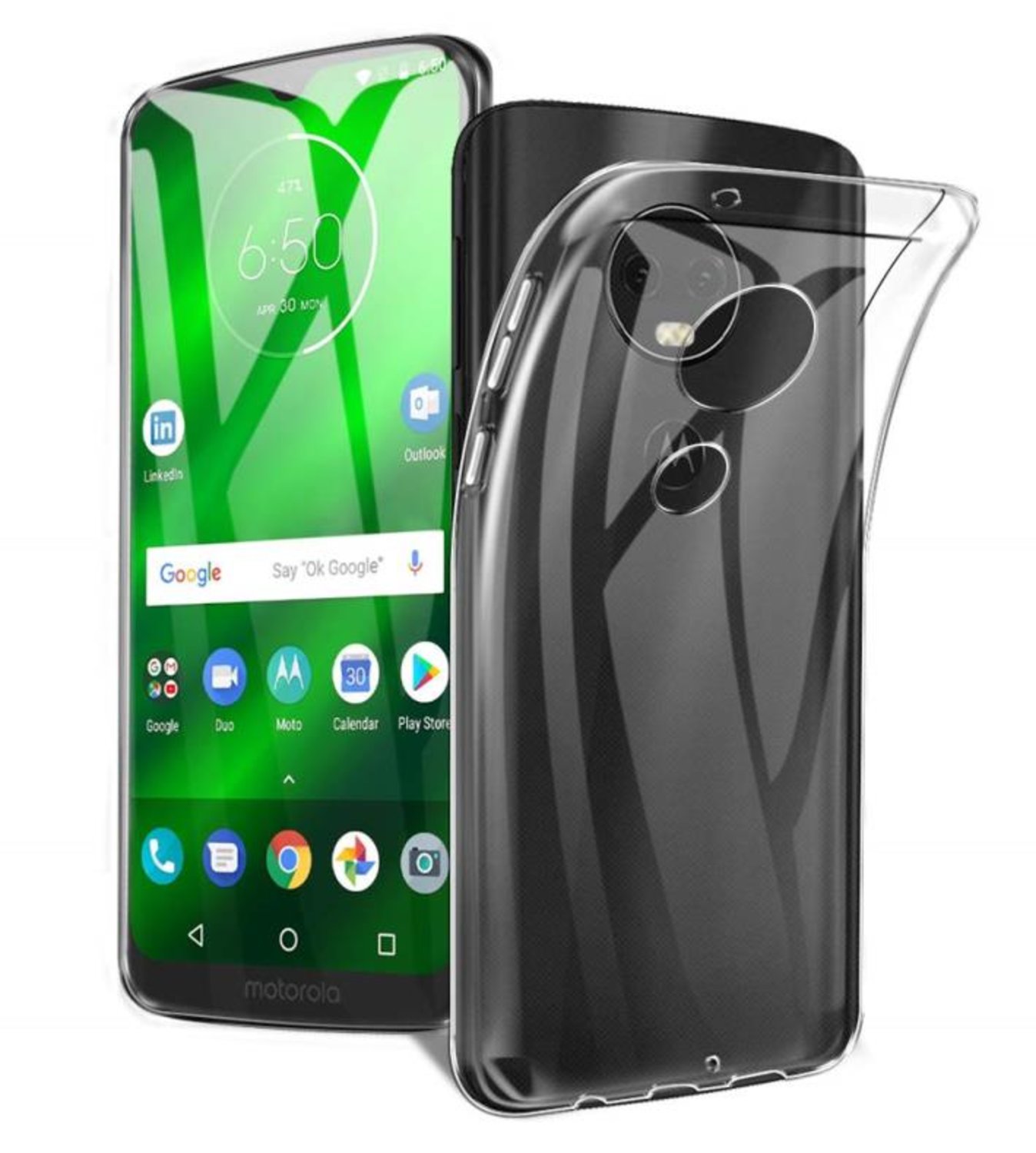 Transparent Silikon TPU-Skal till Moto G7 / Moto G7 PLUS