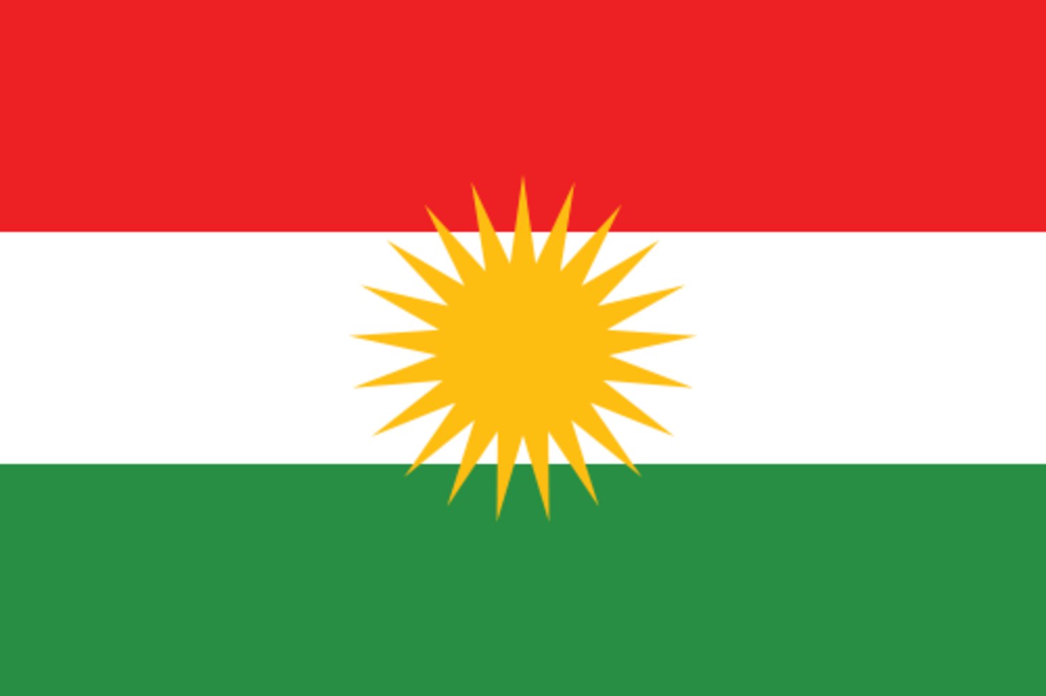 Flagga - Kurdistan