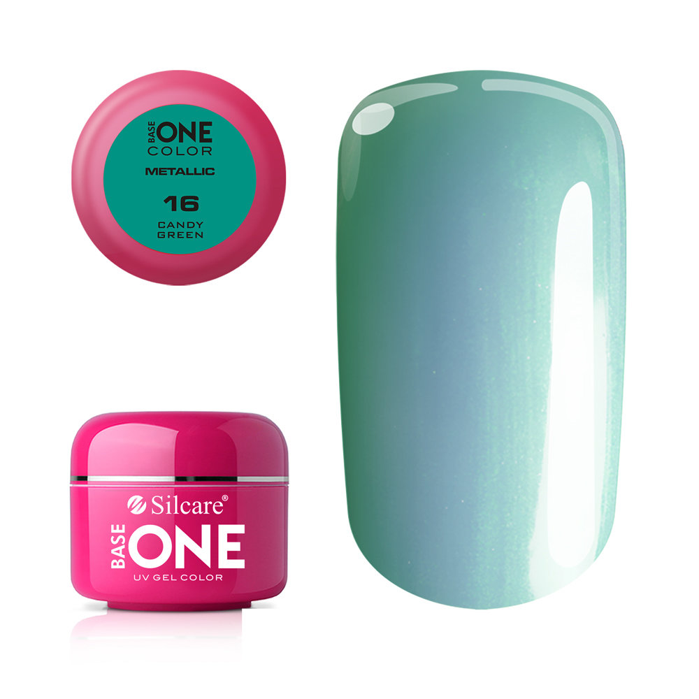 Base one - Metallic - Candy green UV-gel