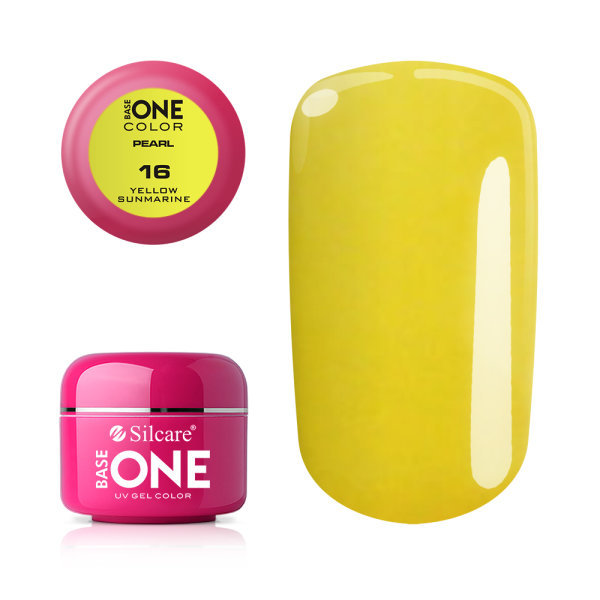 Base one - Pearl - Yellow sunmarine UV-gel