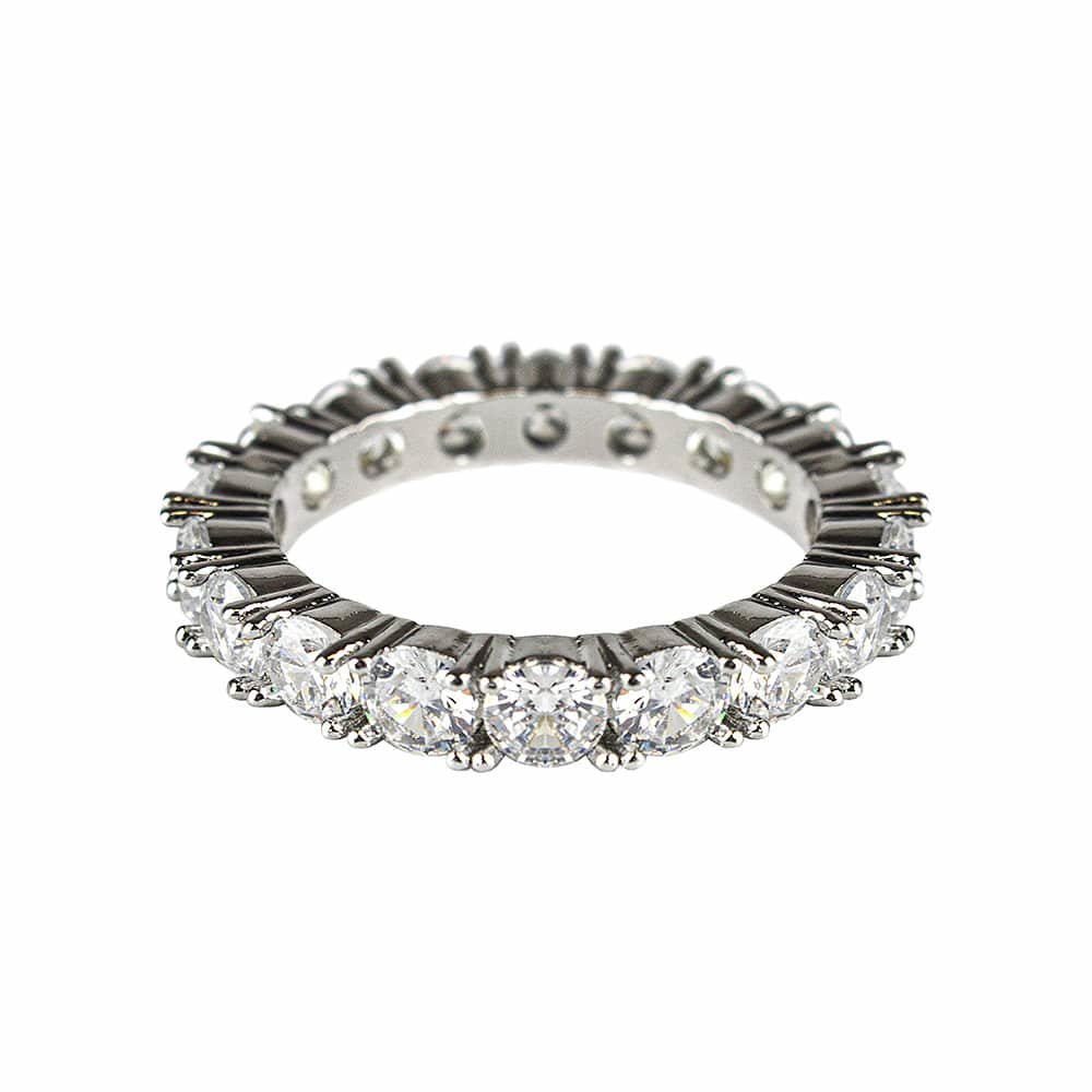 Ring med strass - Strl. 10
