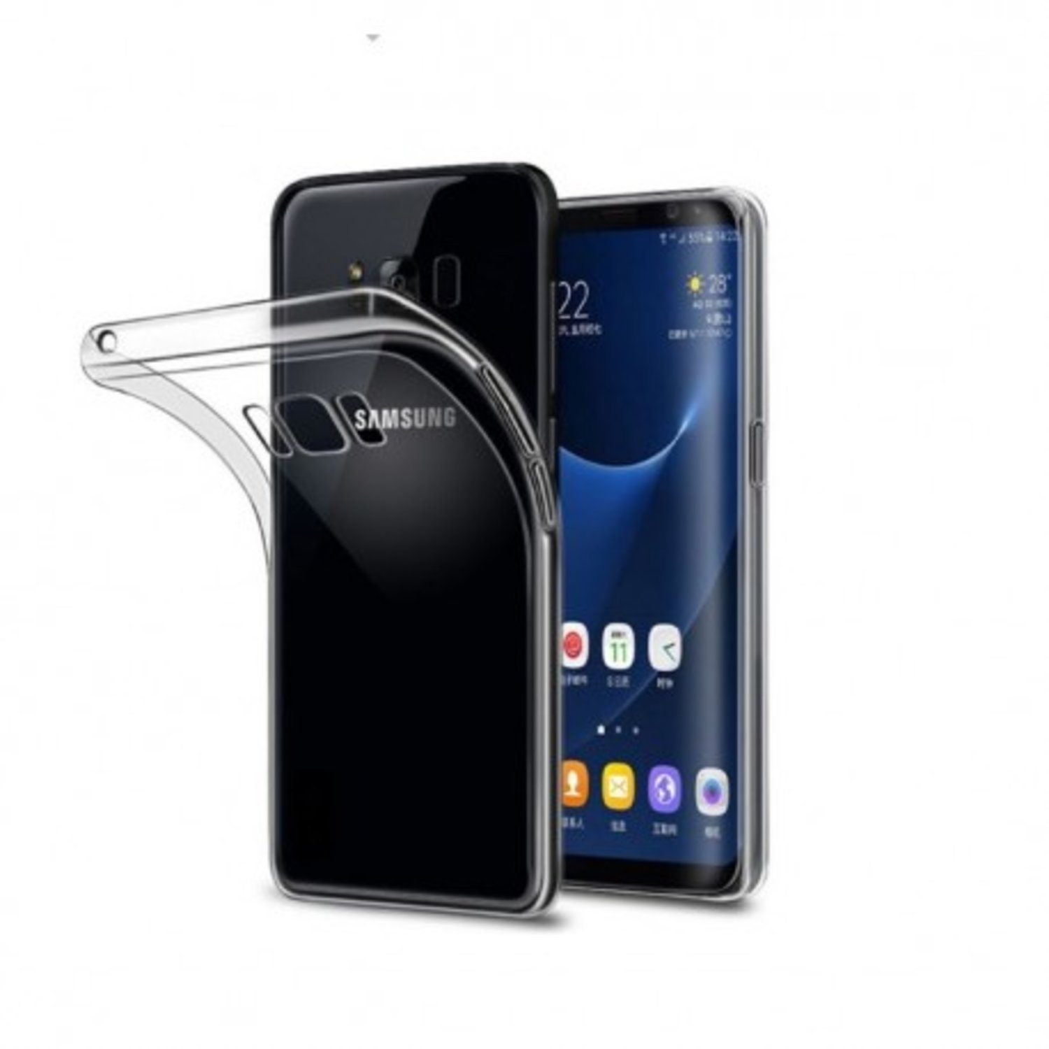 S8 Plus Stötdämpande Silikon Skal Simple®