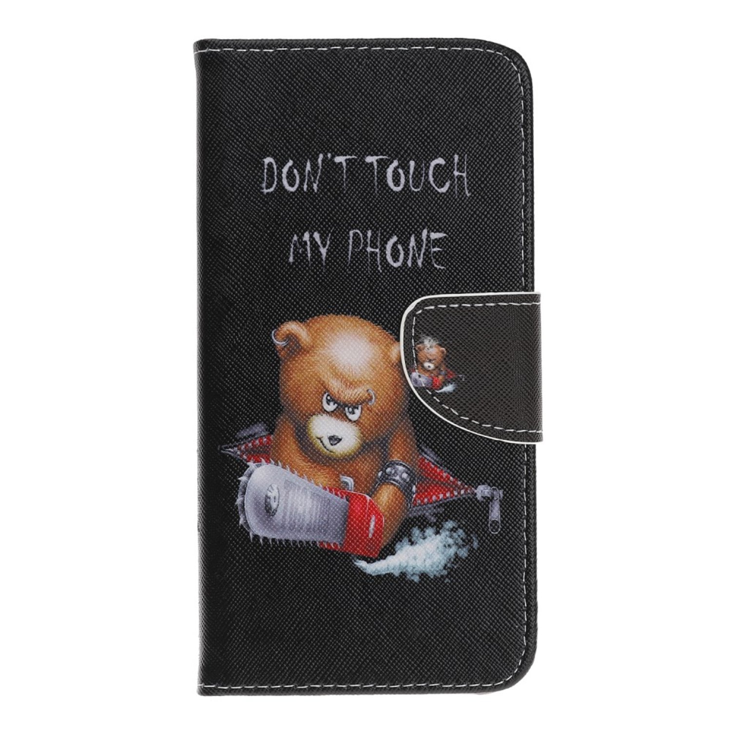 Galaxy A70 Plånboksfodral - Brown Bear and Warning Words