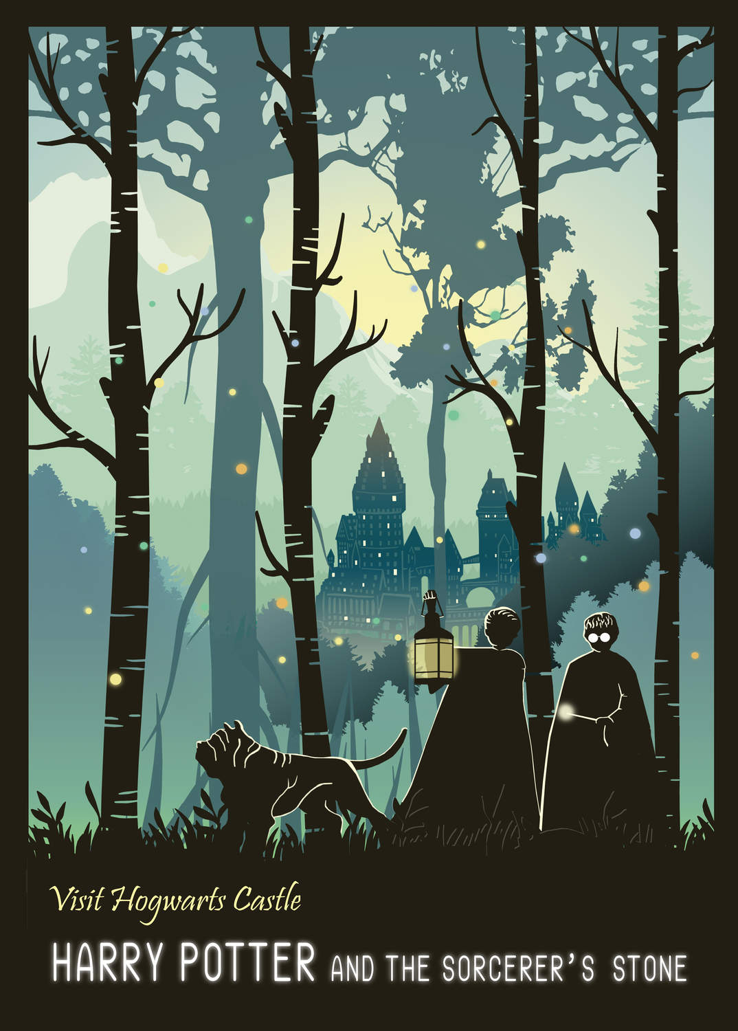 A3 Print - Harry Potter - Visit Hogwarts Castle