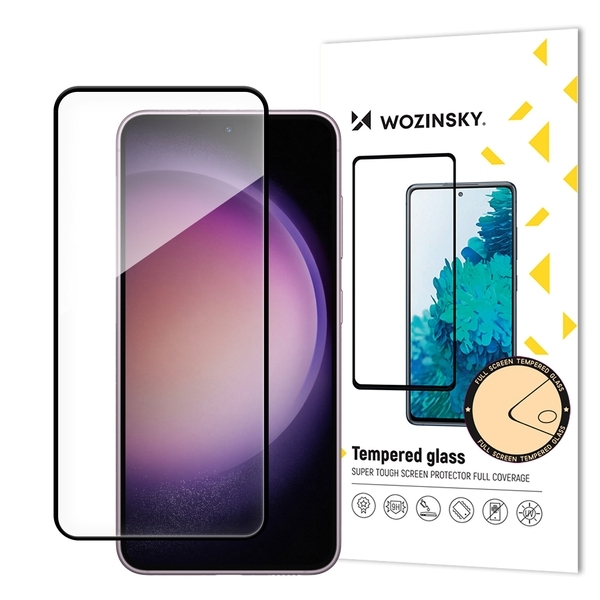 Skärmskydd Samsung S25 i härdat glas Fullskärm