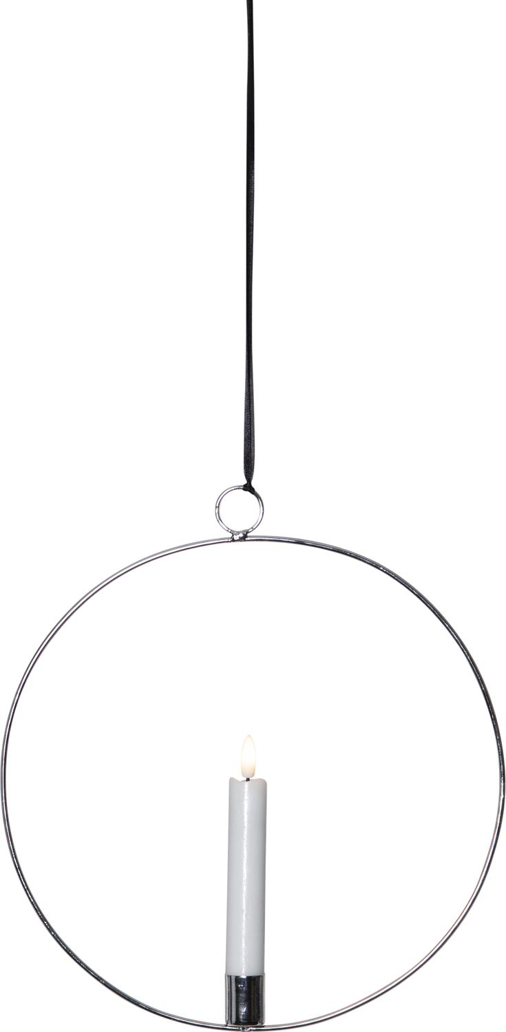 Hängande Dekoration Flamme Silver 28cm