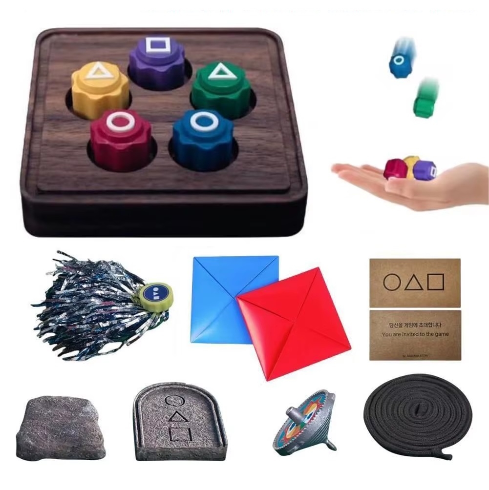 Squids Koreanska Folkspel Set Squid Game 2, Koreansk Traditionellt Spel Gong-gi