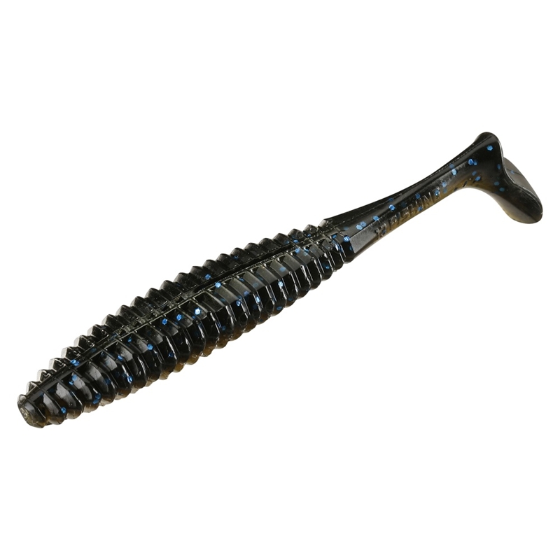 13 Fishing Pleasure Shad Swimbait, 11cm, 12g - Black & Tan - 6pcs