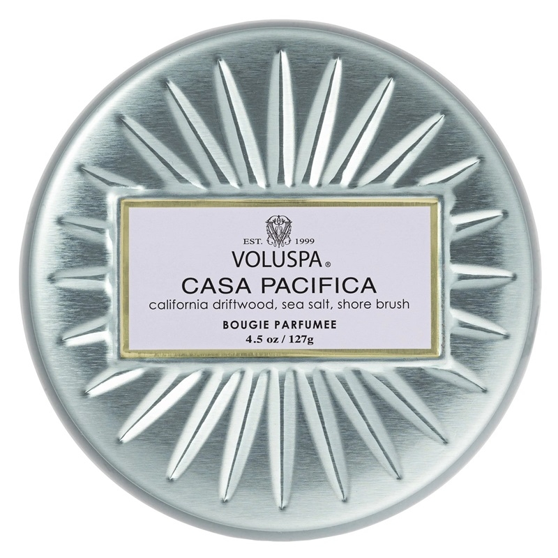 Voluspa Decorative Tin Candle Casa Pacifica 127g