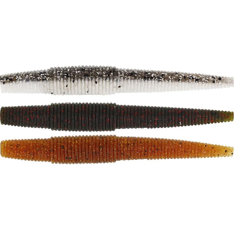 Westin Ned Worm 9cm Clear Water Mix 6pcs