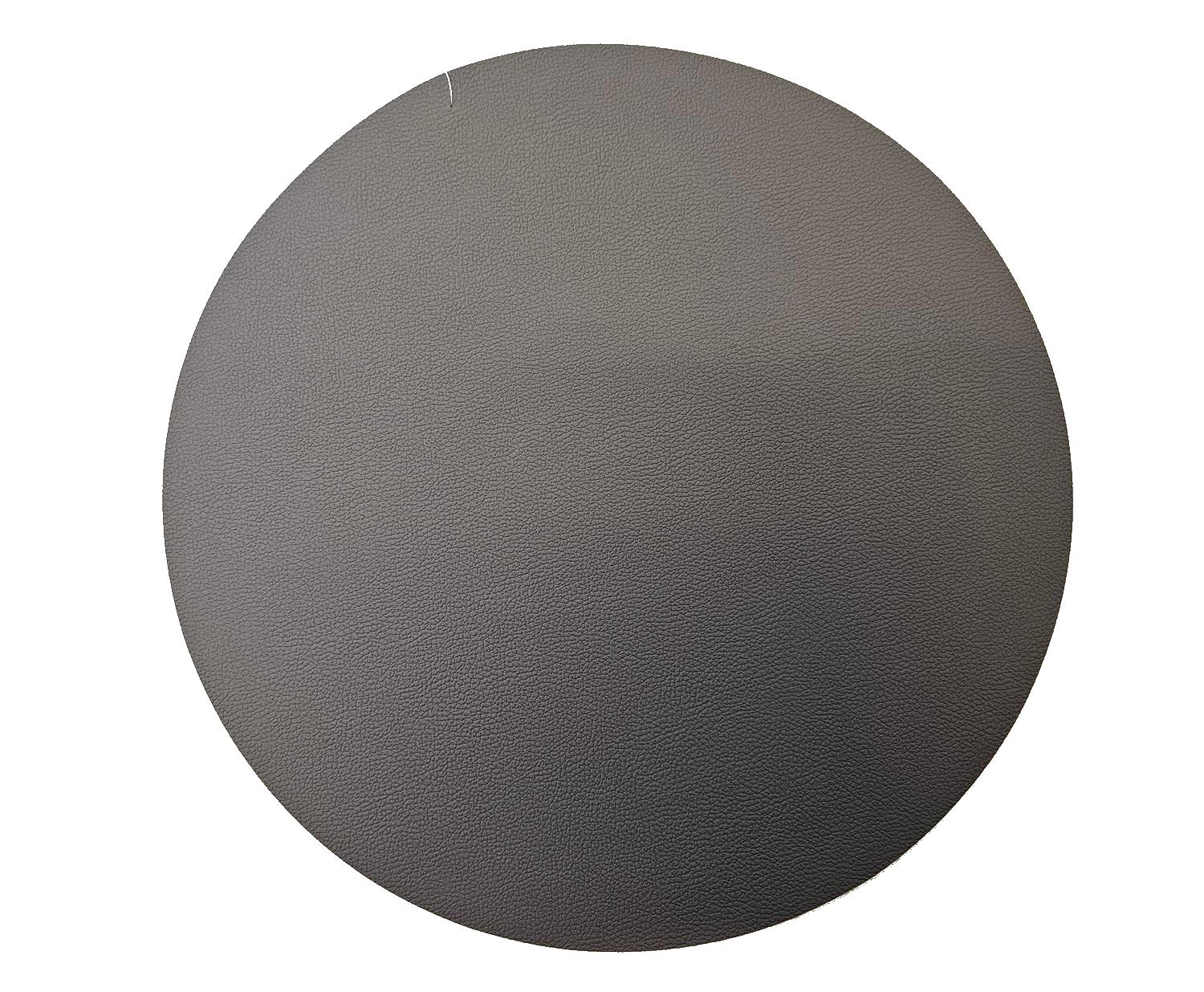 Underlägg Runt Läderlook Grått/Svart 38 cm 4-pack