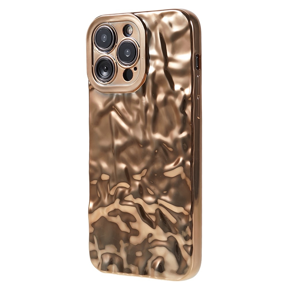 Till iPhone 15 Pro TPU - skal Elektropläterad Rynkad