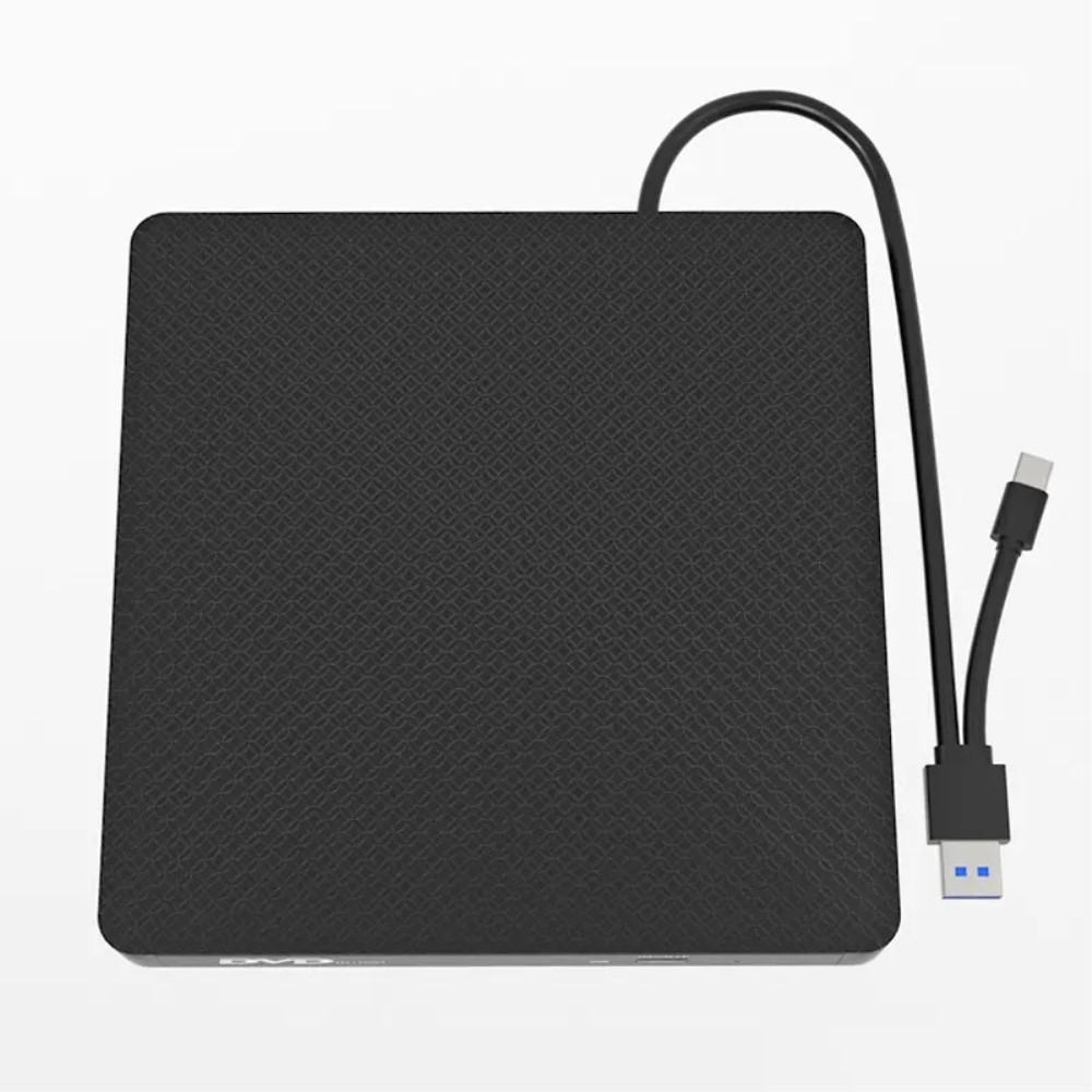 Ultratunn USB 3.0+Typ - C DVD - enhet Extern CD - läsare VCD - brännare
