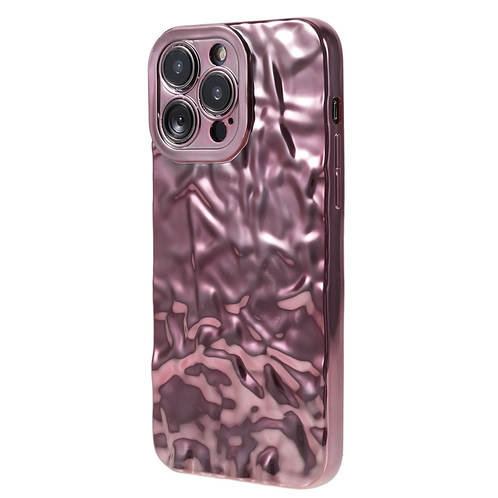Till iPhone 15 Pro Max TPU - skal Elektropläterad Rynkad