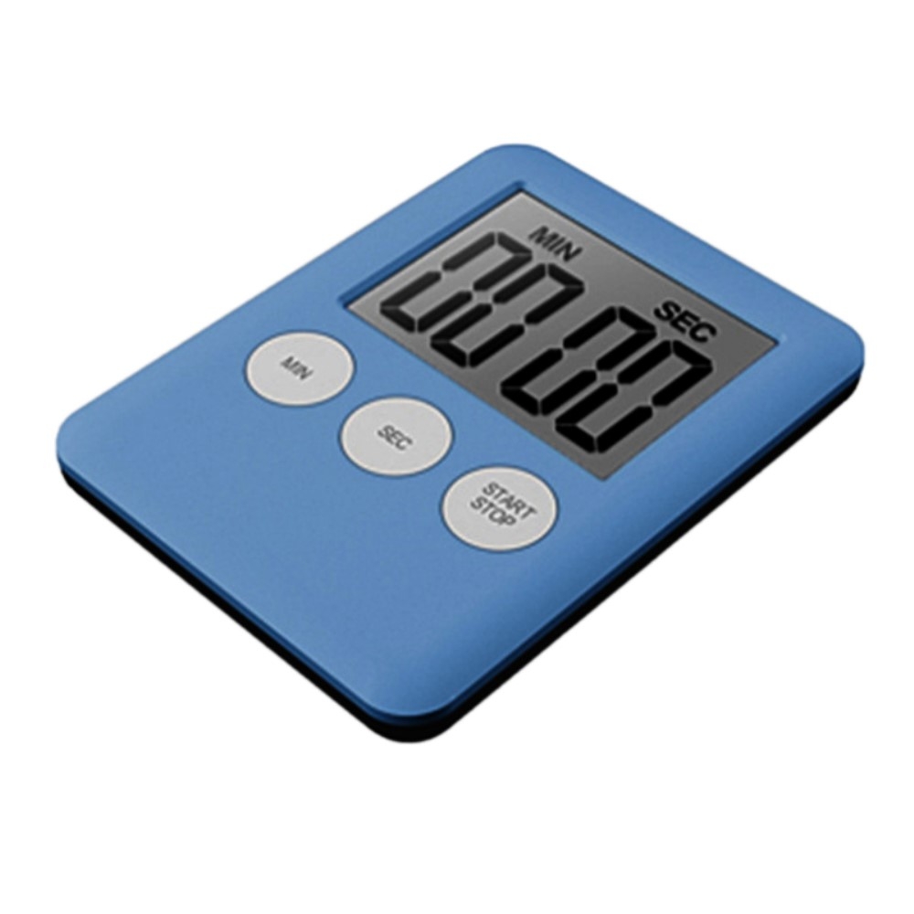 Tynn kjøkkentidsur Storskjerm Digital Magnetisk Nedtelling - Mørkeblå