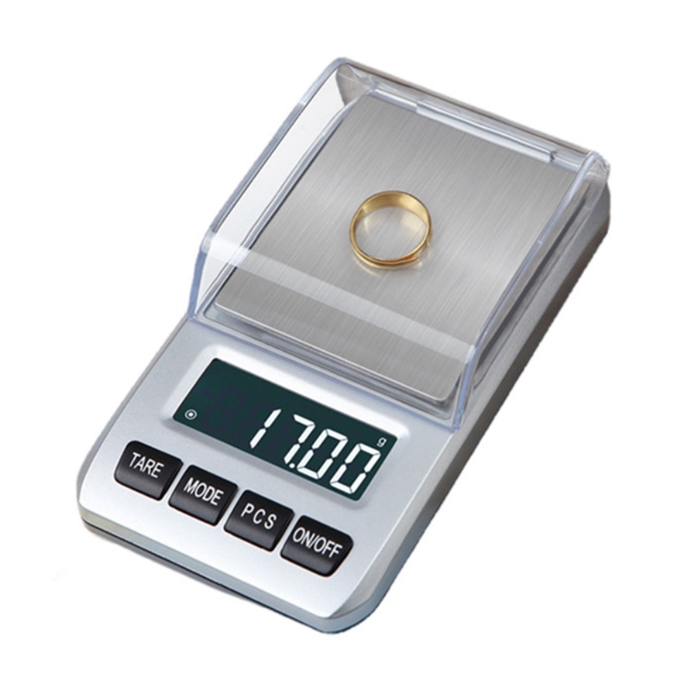 Liten skala digital skala rustfritt stål veier 0,01 gram opp til 200 gram