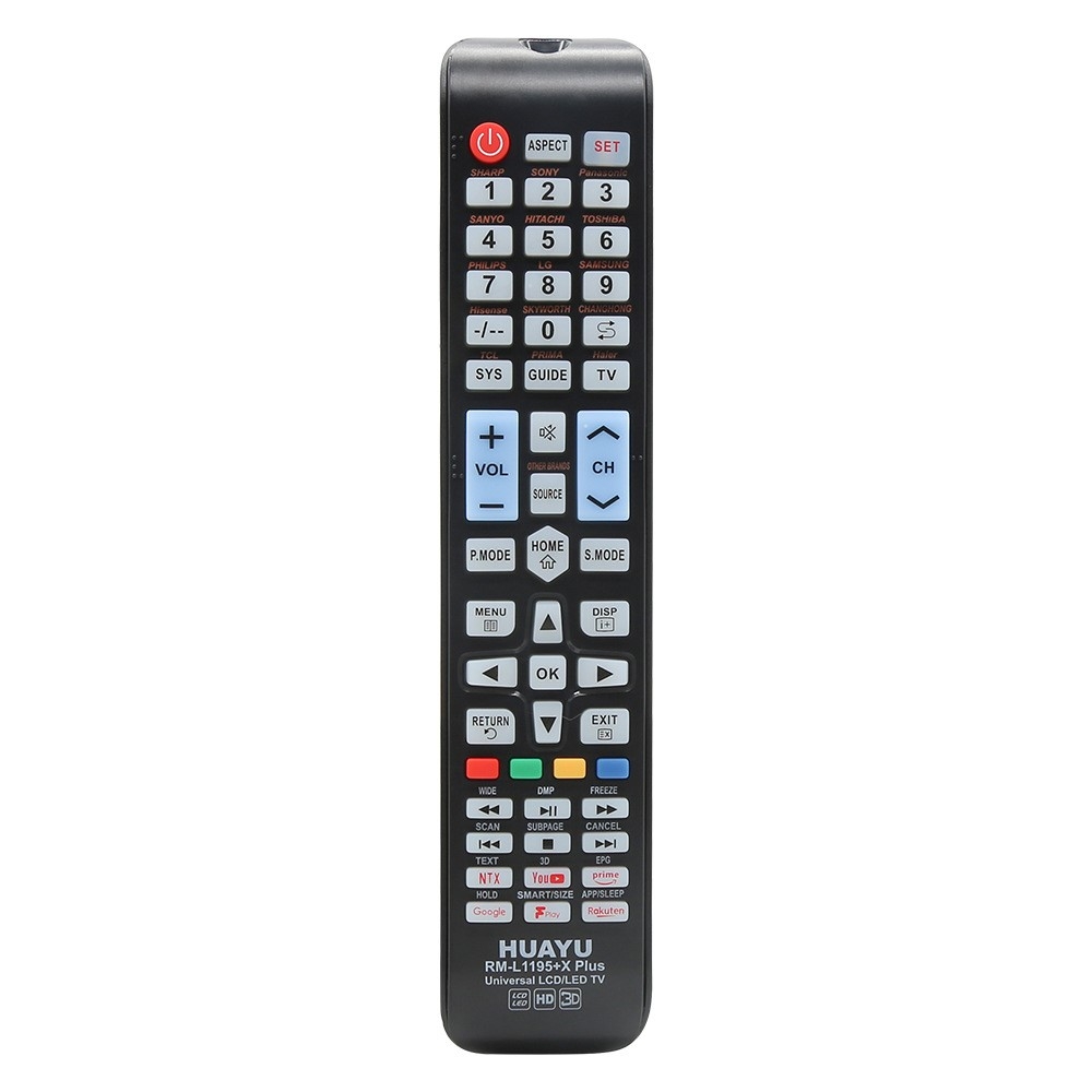 TV fjärrkontroll HUAYU RM - L1195+X PLUS Kompatibel med LCD LED - TV