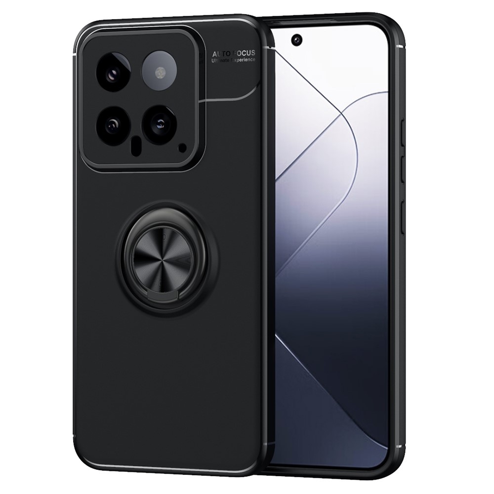 För Xiaomi 14 TPU Fodral skal med Finger Ring