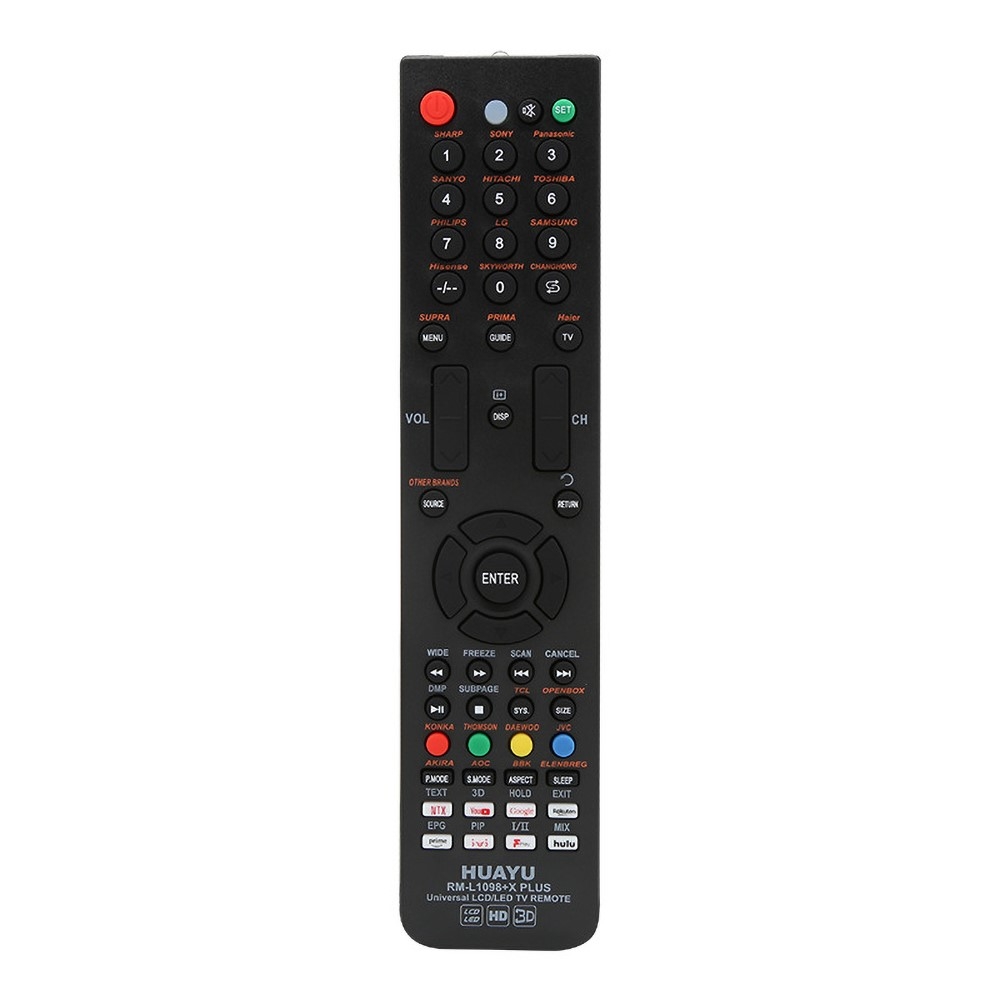 HUAYU RM - L1098+X PLUS TV fjärrkontroll Ersättning för LCD LED