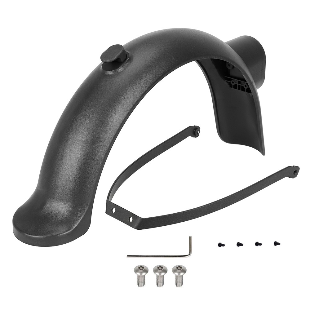 För Scooter Xiaomi 4 Pro ABS bakskärm + metallstödfäste