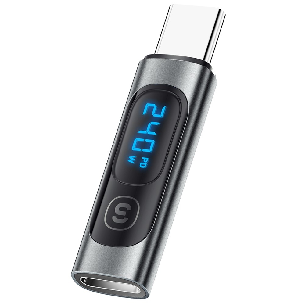 USB - C mann til USB - C kvinnelig 240W strømmålertester digital