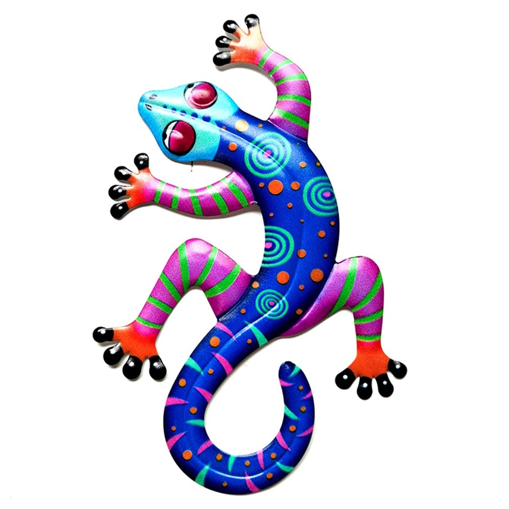 Gecko Ödla Väggdekor Trädgård prydnad 14x21.8x0.8cm