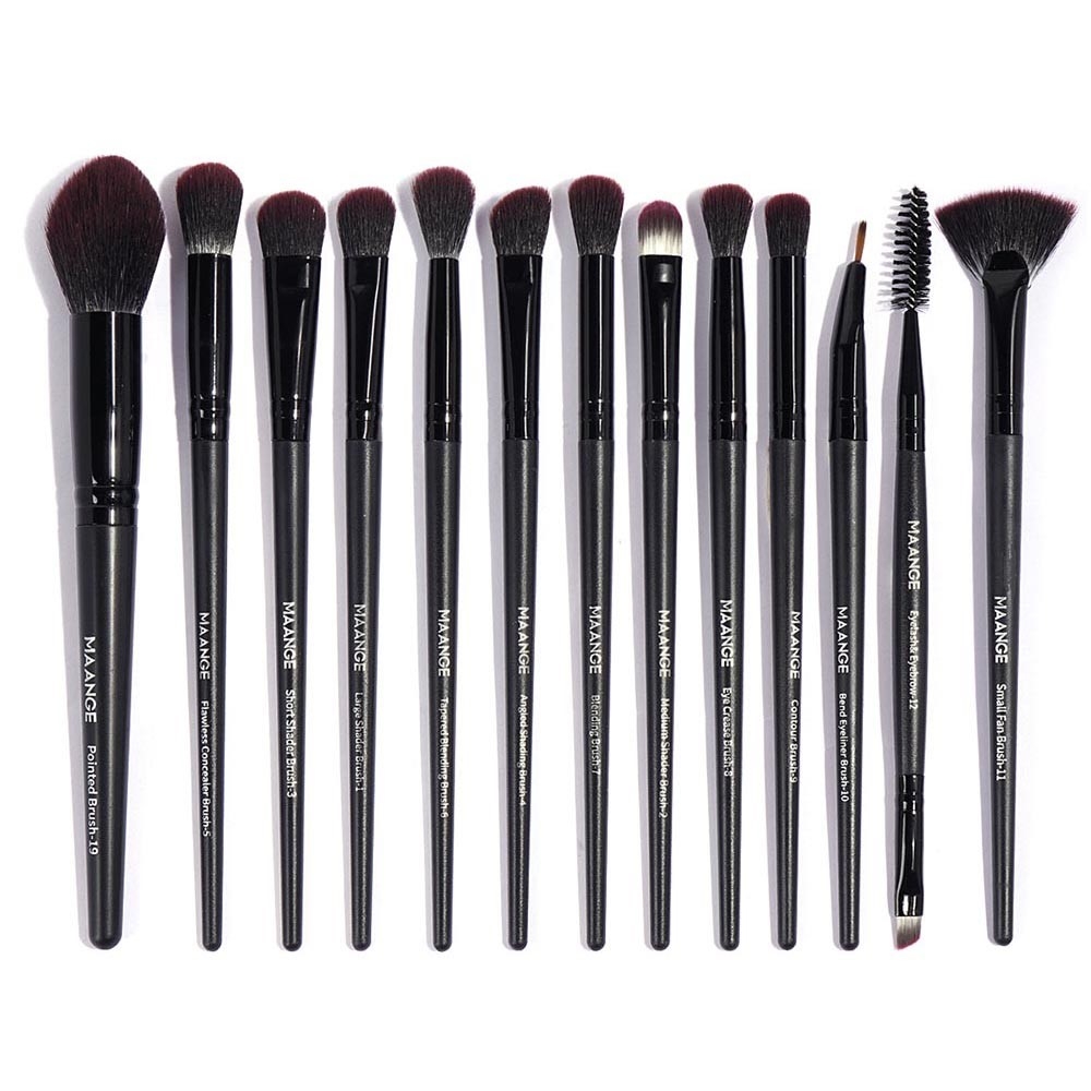 13st ögon makeup borsteset för ögonskugga eyeliner och blandning