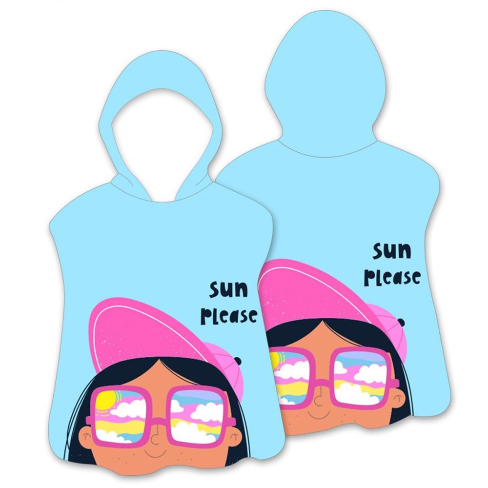 Huva Cape Badhandduk Badrock Poncho, 60x60cm - Glasses Girl