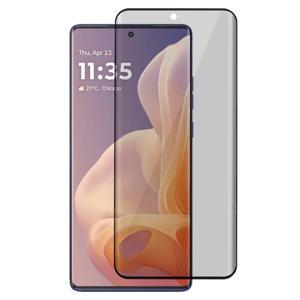 För Motorola Moto G85 5G Anti - Spy Skärmskydd Sidolim Härdat Glasfilm
