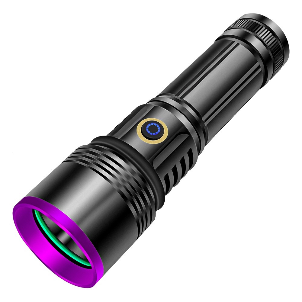 UV Anti - Förfalskning Detektering 365nm Lila Ljus Högeffekt UV - ficklampa