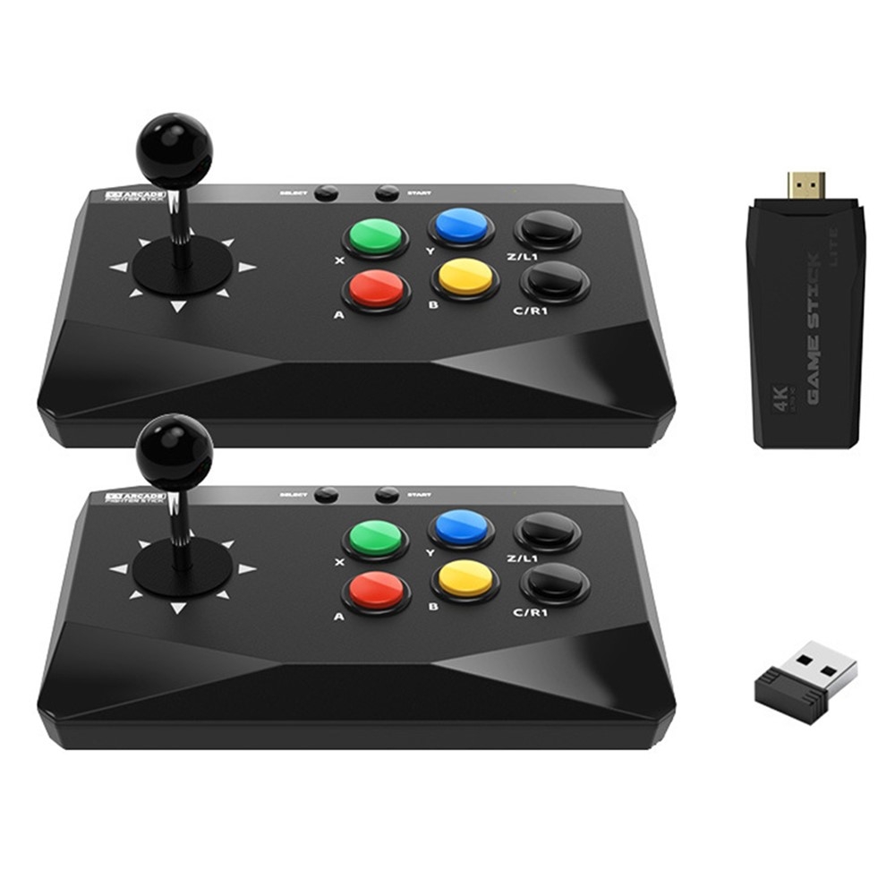 DATA FROG Retro Arcade spillkonsollkonsoll med 2 joystick - spillgamepad