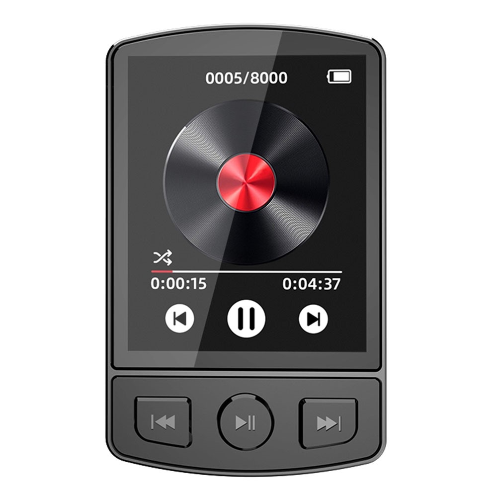 Bærbar Bluetooth MP3-musikafspiller FM-radio 1,77 tommer skærm Video MP4-afspiller